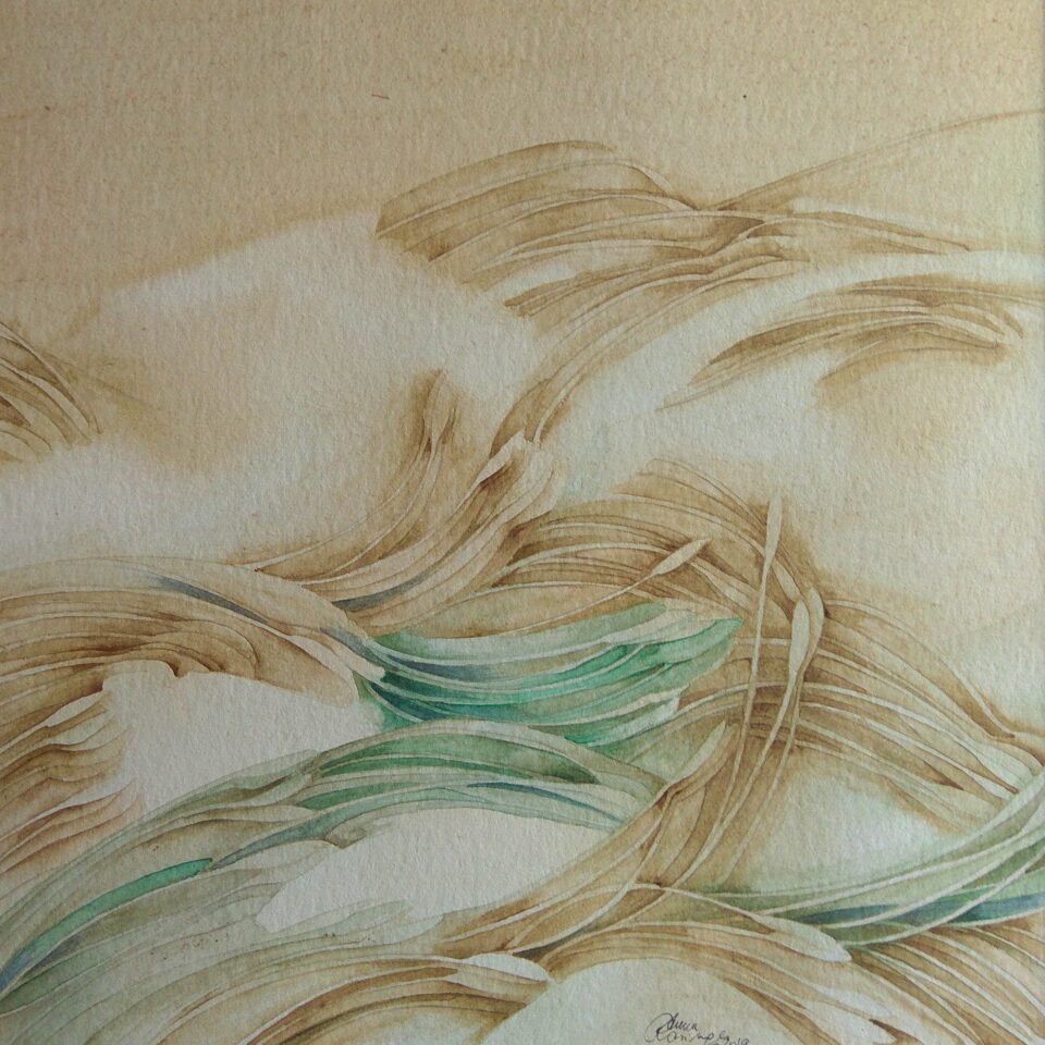 Aquarell Der Wind 1