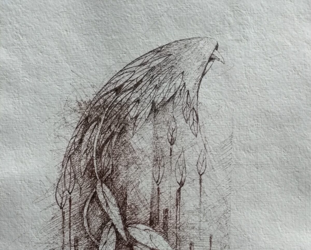 Zeichnung Aus der Serie Der Wald 6