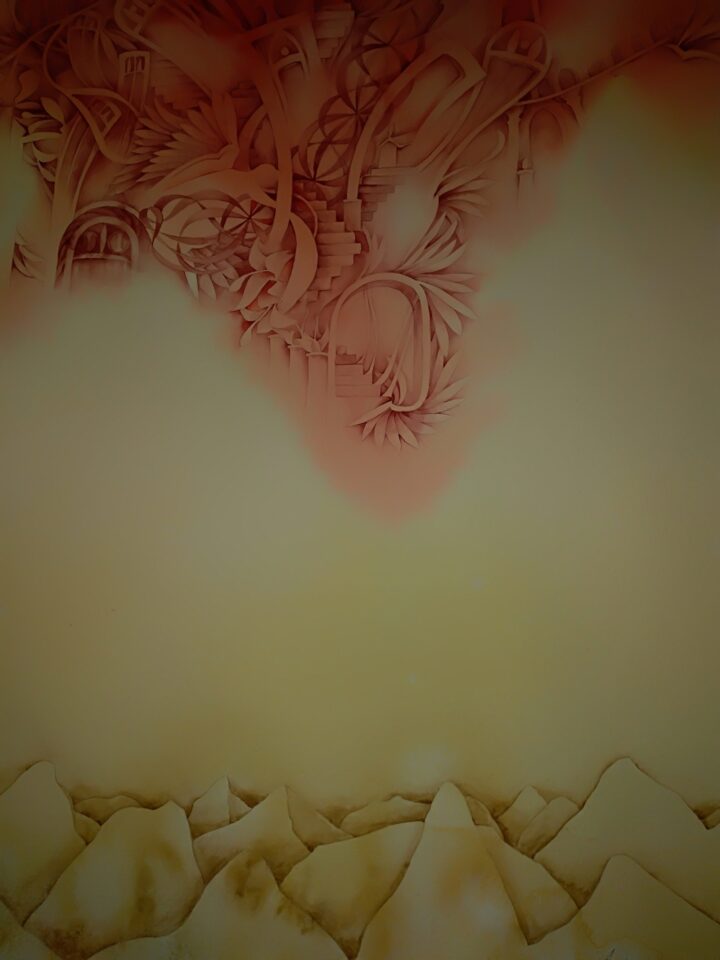 Aquarell Das Luftschloss