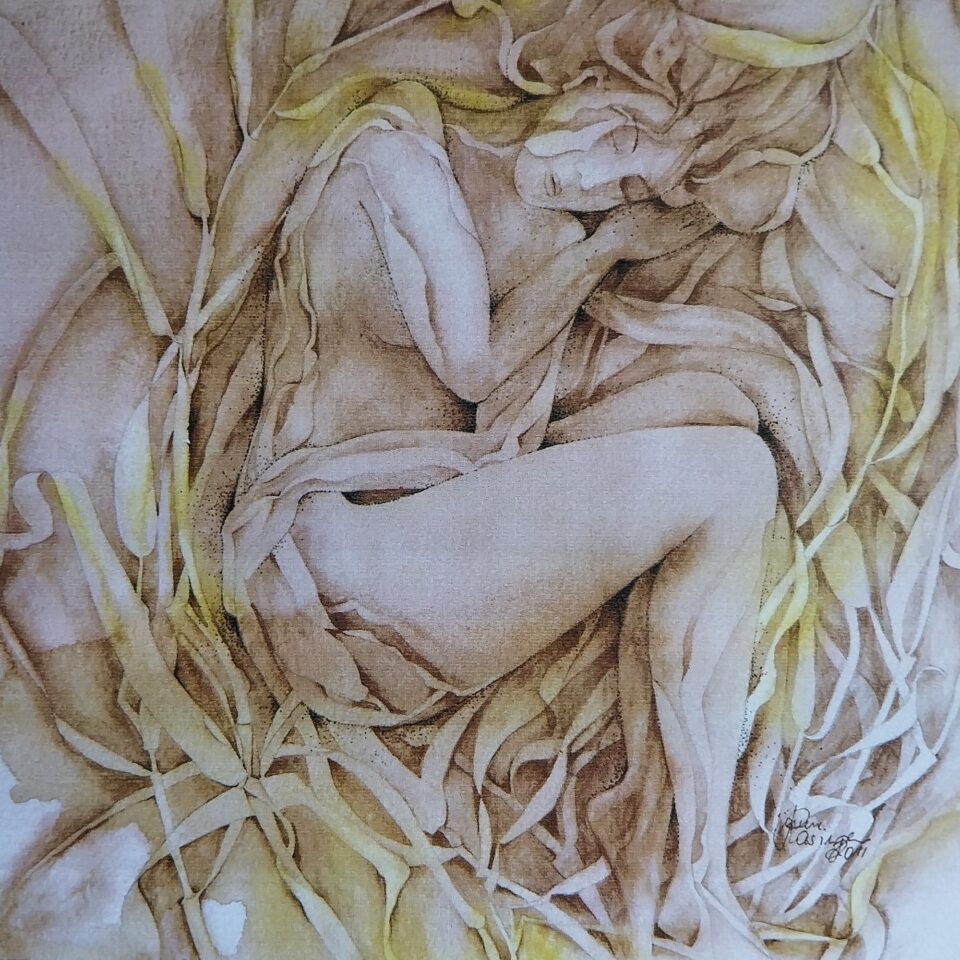 Aquarell Winterschlaf