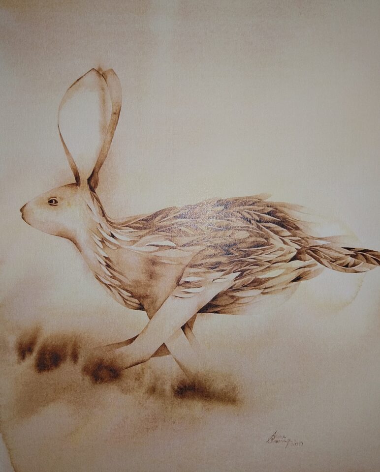 Aquarell Beflügelt
